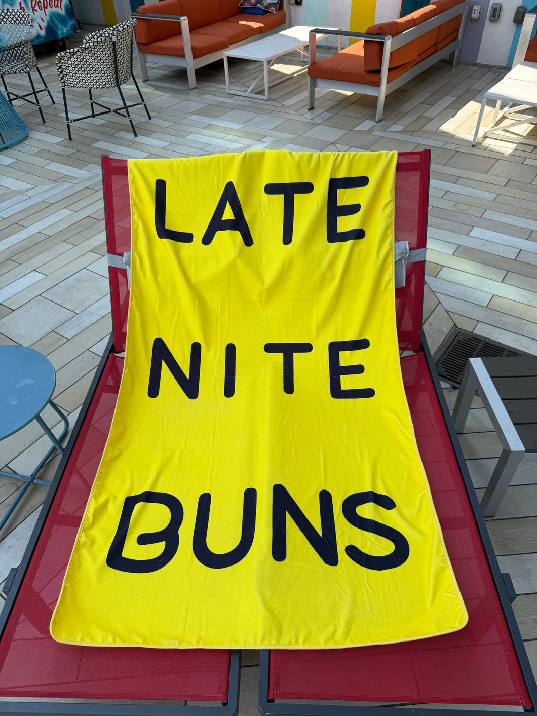Beach Towel - Late Nite Buns